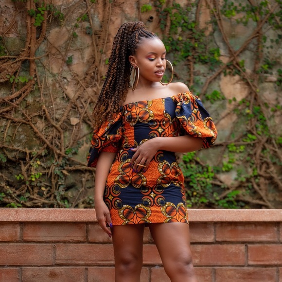 Kwera Mussiime African Print Short Dress - Picture 2 of 3